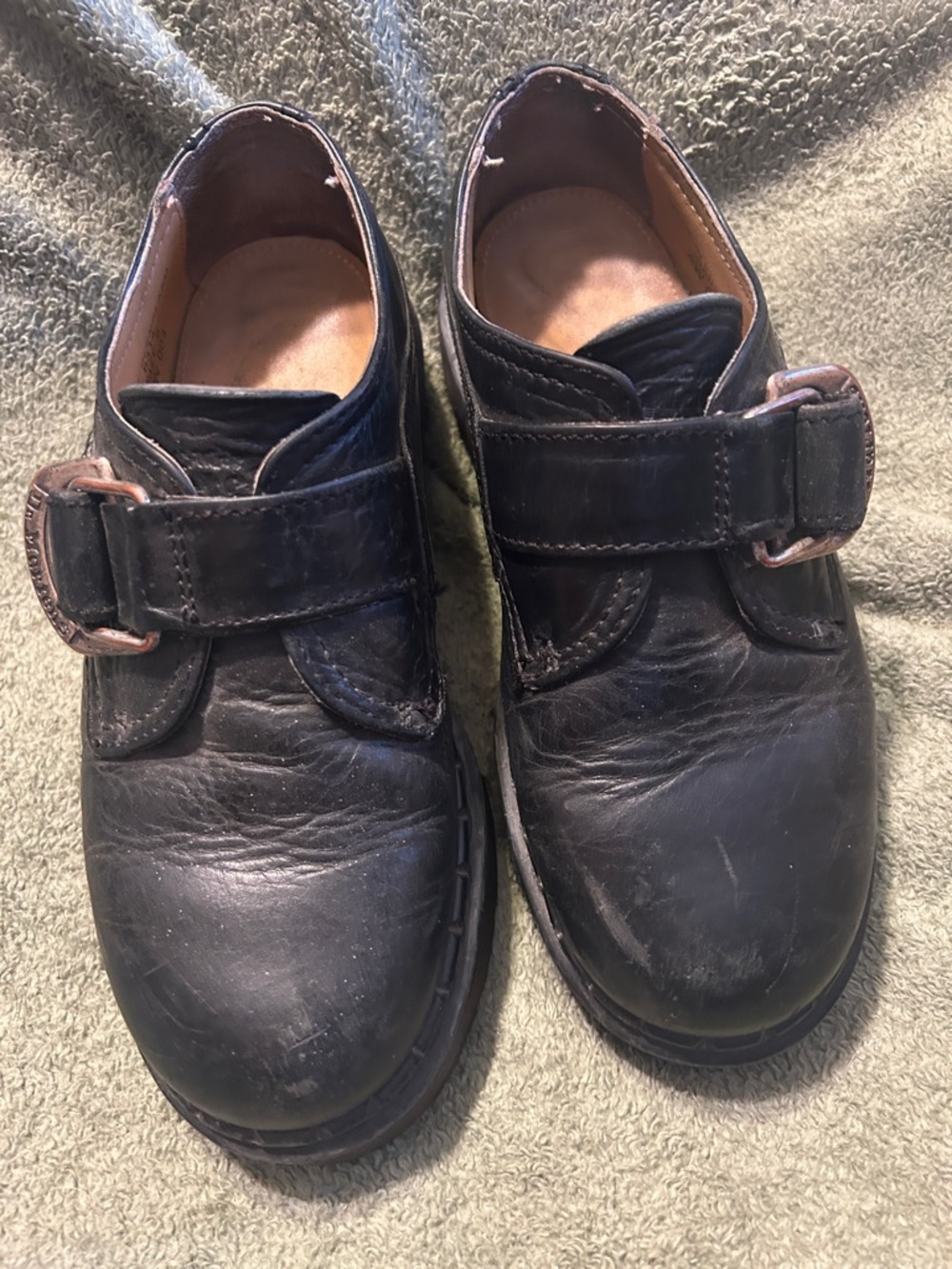 Dr. Martens Men’s Black Leather Buckle Shoes